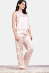 Zivame Silken Promises Woven Pyjama Set - Mary Rose — thumbnail 3